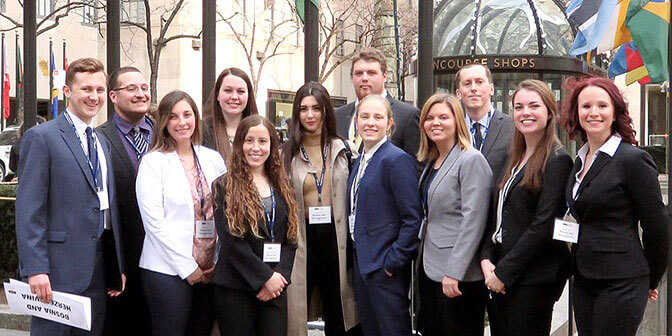 Group of student on a Political Trip