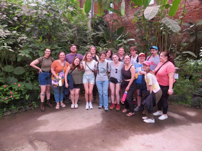 Students on the 2023 trip to Costa Rica.